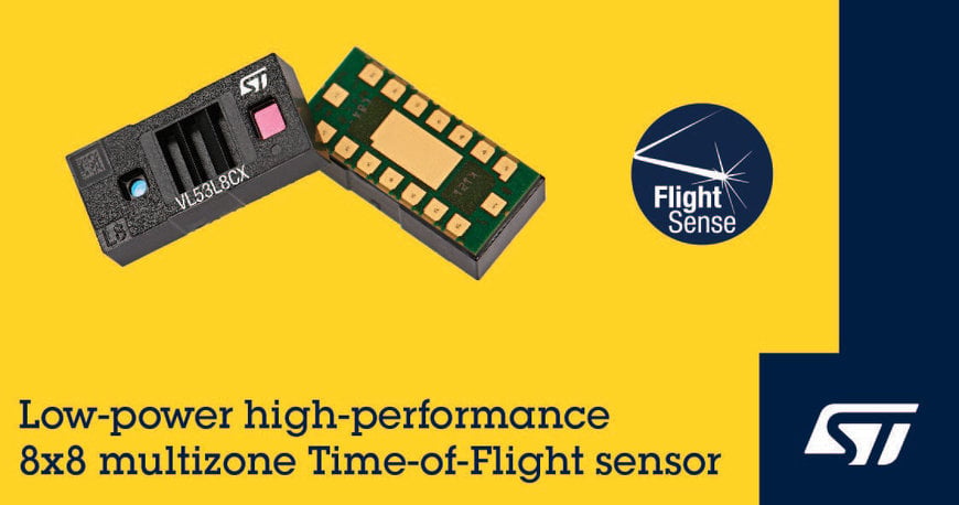 STMICROELECTRONICS PRESENTS NEXT-GENERATION MULTIZONE TIME-OF-FLIGHT SENSOR